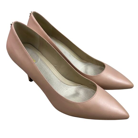 Cole Haan Go-To Park Pump W17536, Blush Pink, Leather, Pointed Toe Classic Heels - Picture 2 of 12